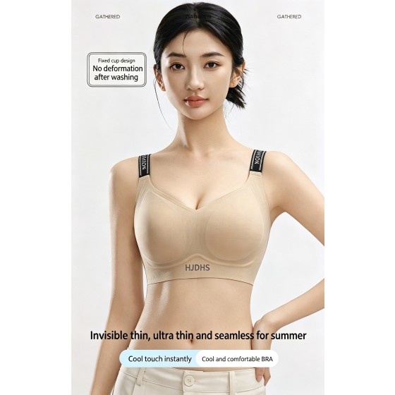 HJDHS Womens Jelly Bras Wireless Deep V Bralette Comfy Push Up Tshirt Bras | Comfortable,support and lift,no underwire,bralettes,plunge,full coverage,invisible,balconette,minimizer,no show,soft